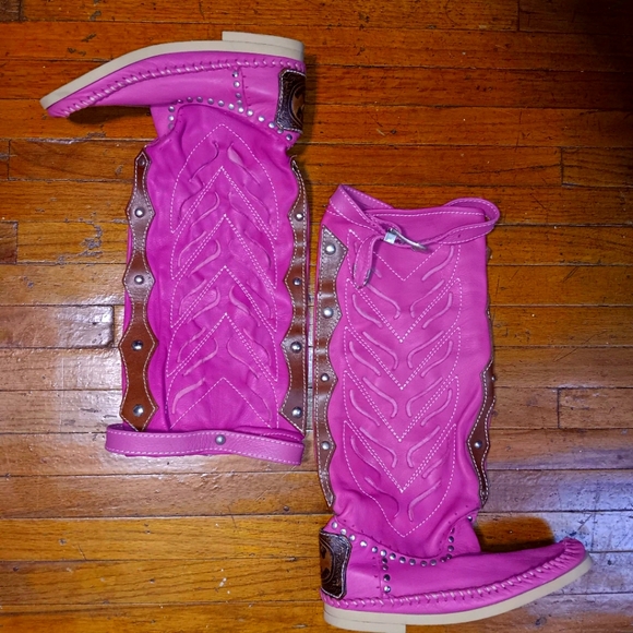 Hector Riccione leather moccasins boots - Picture 2 of 5